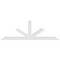Ekena Millwork Saratoga Architectural Grade PVC Gable Bracket, 84"W x 28"H x 4"D x 4"F, 8/12 Pitch GBP084X28X0404SAR00 - alternate 3